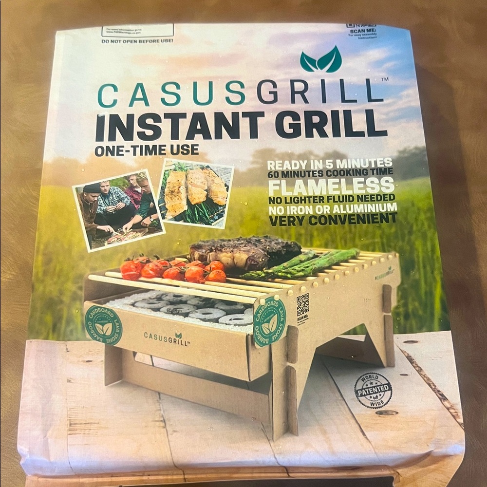 Instant Grill ; one -Time Use